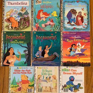 Vintage Little Golden Ten (10!) Books Bundle